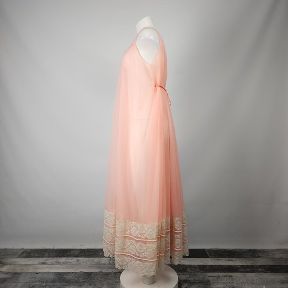 Vintage Intime Peach Lingerie Dress Size S/M - Picture 5 of 11